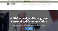 Desktop Screenshot of censhare.com